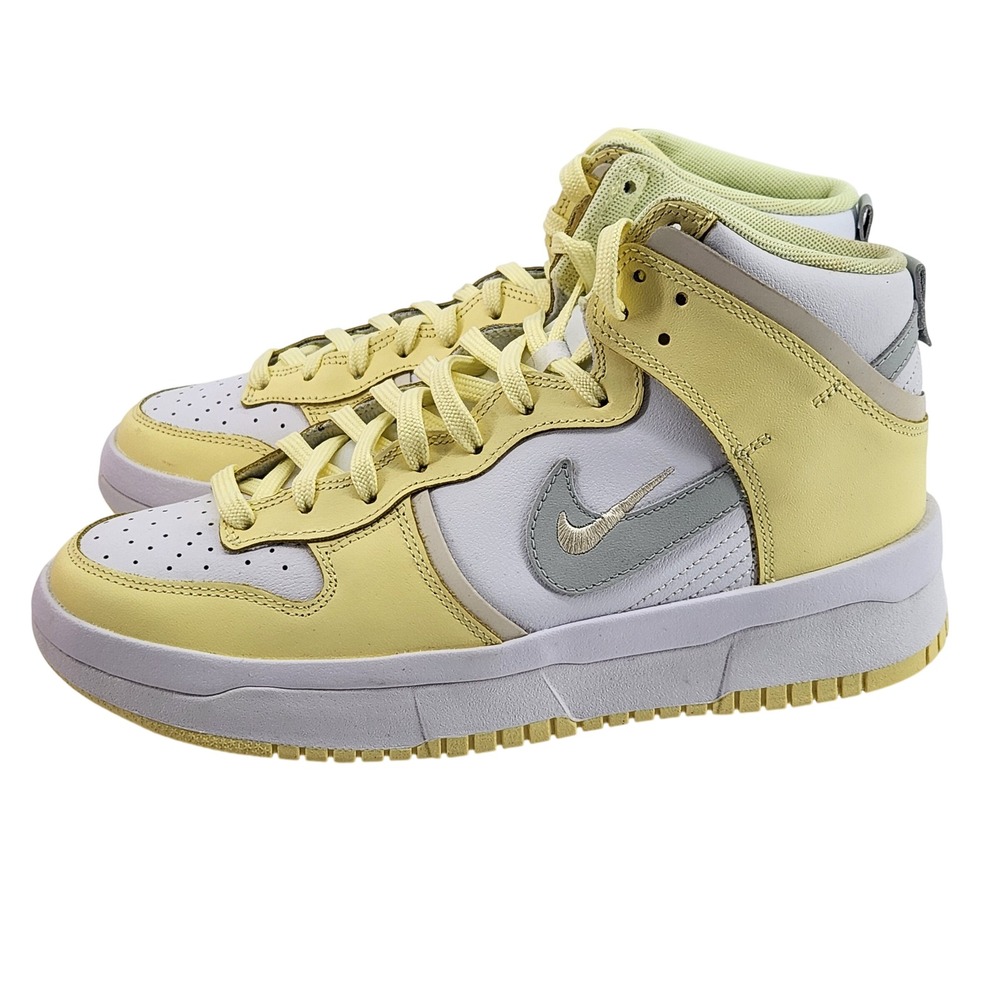 Nike Dunk High Up Citron Tint White DH3718-105 Womens 9 Sneakers High Top Yellow